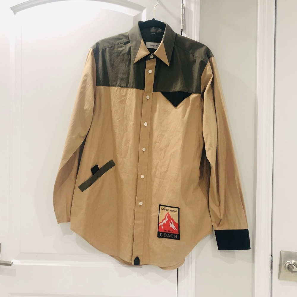 Oversized "Outdoors" Coach Shirt